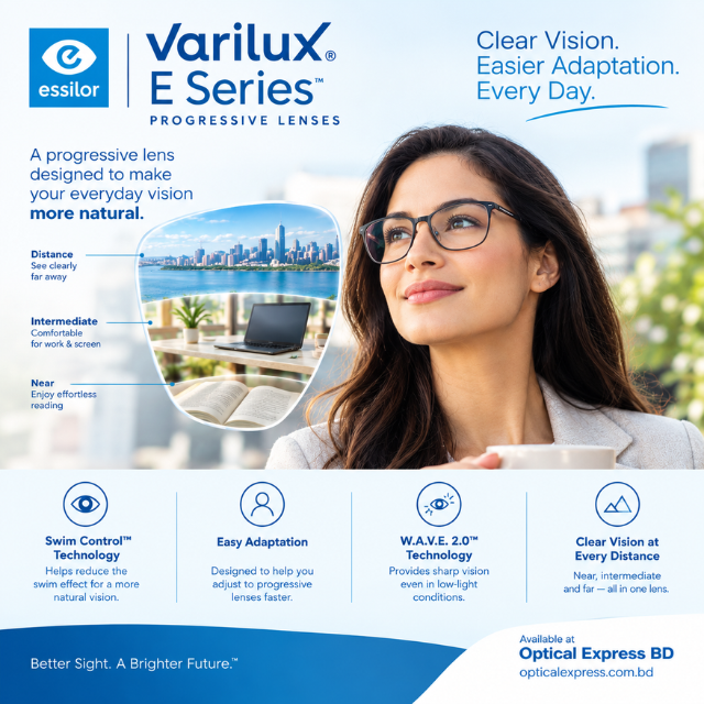 At OpticalExpress.com.bd (20) Essilor Varilux® E Series™ Progressive Lenses - Image 1