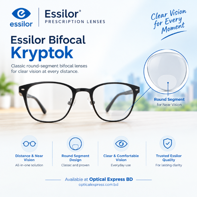 At OpticalExpress.com.bd (29) Essilor Bifocal Kryptok Prescription Lenses - Image 1