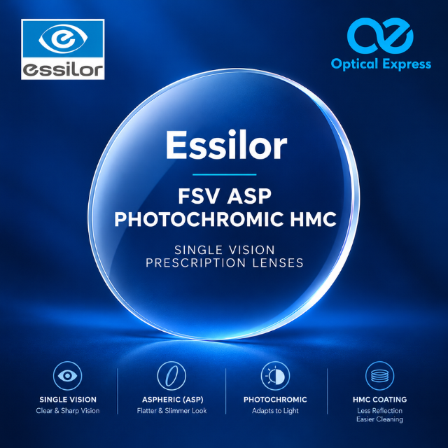 At OpticalExpress.com.bd (36) Essilor FSV ASP Photochromic HMC Single Vision Prescription Lenses - Image 1