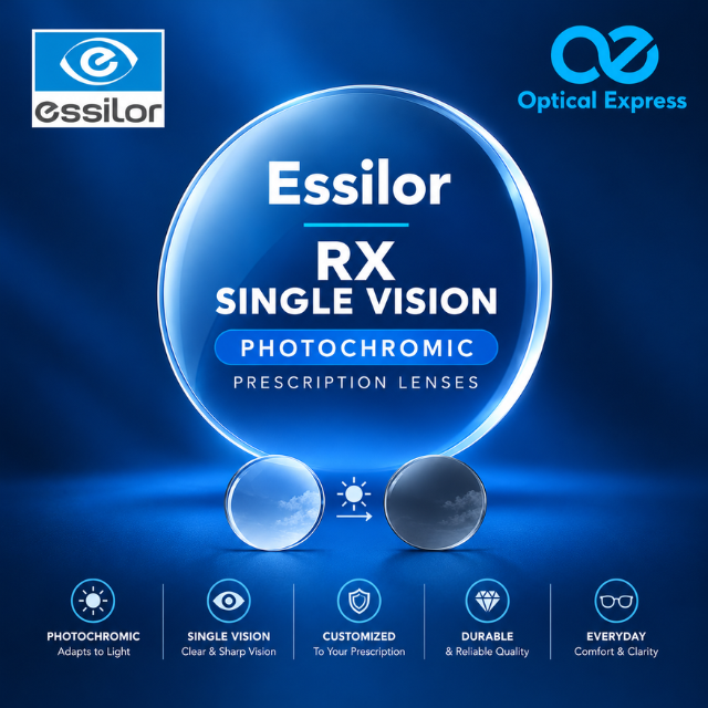 At OpticalExpress.com.bd (40) Essilor RX Single Vision Photochromic Prescription Lenses - Image 1