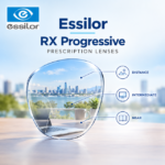 Essilor RX Progressive Prescription Lenses for distance, intermediate and near vision