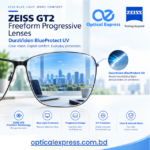 ZEISS GT2 Freeform Progressive DuraVision BlueProtect UV Prescription Lenses