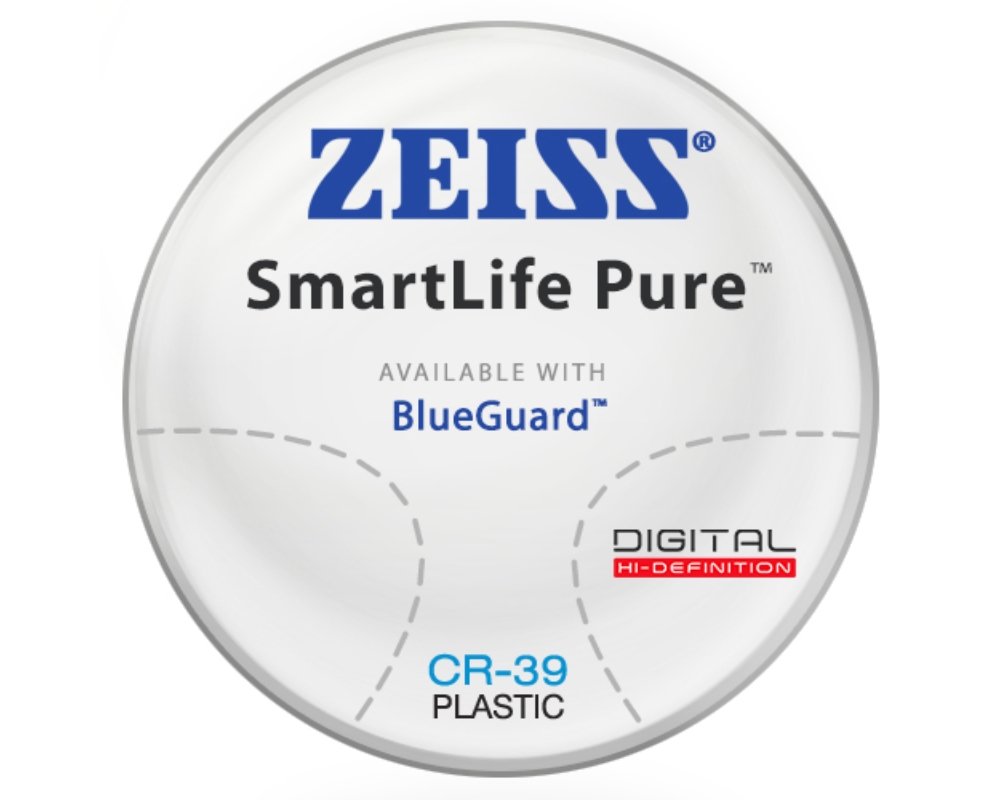 zeiss-smartlife-pure-blueguard-cr39-progressives ZEISS Progressive SmartLife Pure DuraVision Chrome UV - Image 1